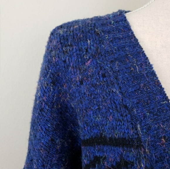 Cherokee Knit Sweater Medium Blue - Picture 3 of 8